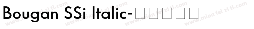 Bougan SSi Italic字体转换